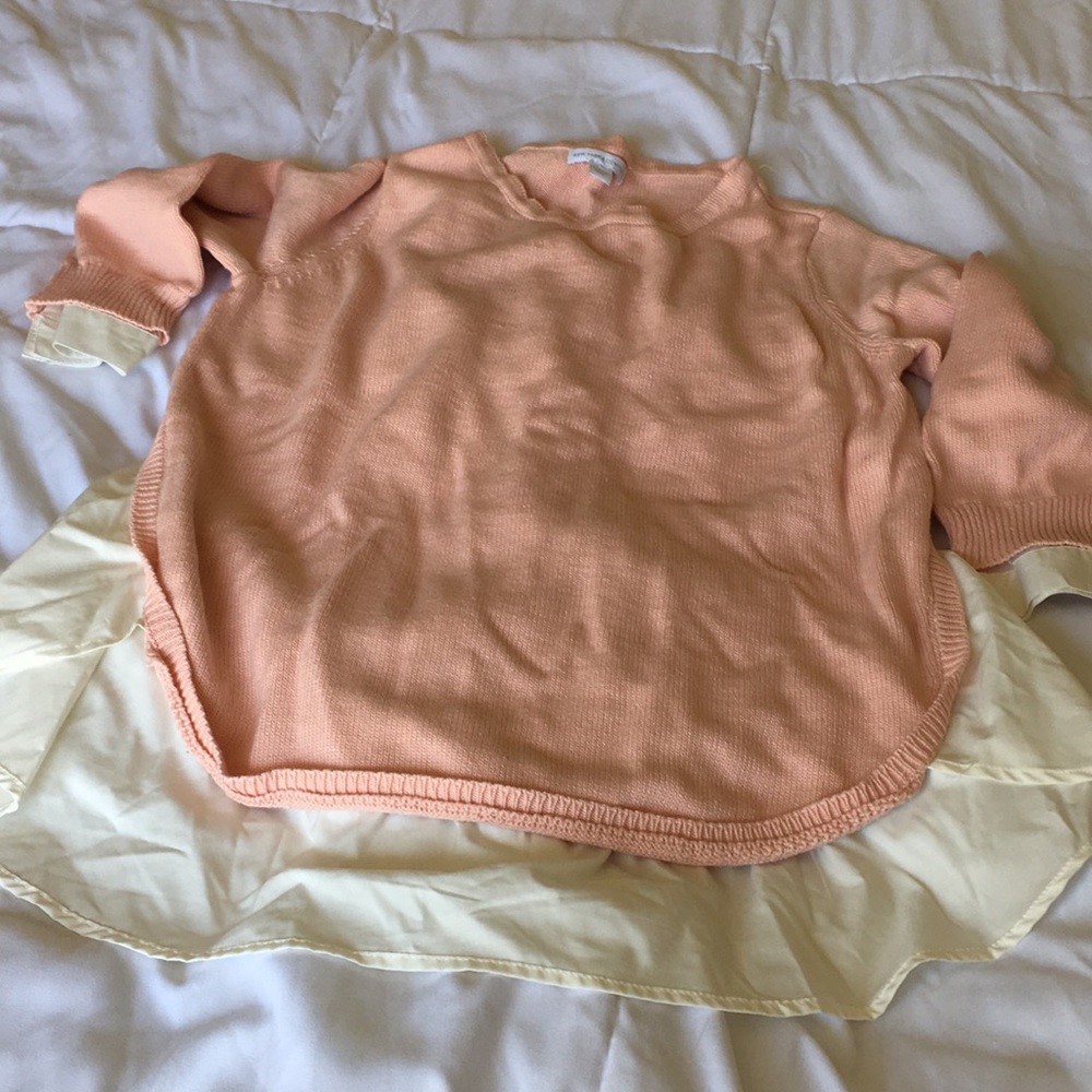 Unusual half sweater half blouse from ny & co